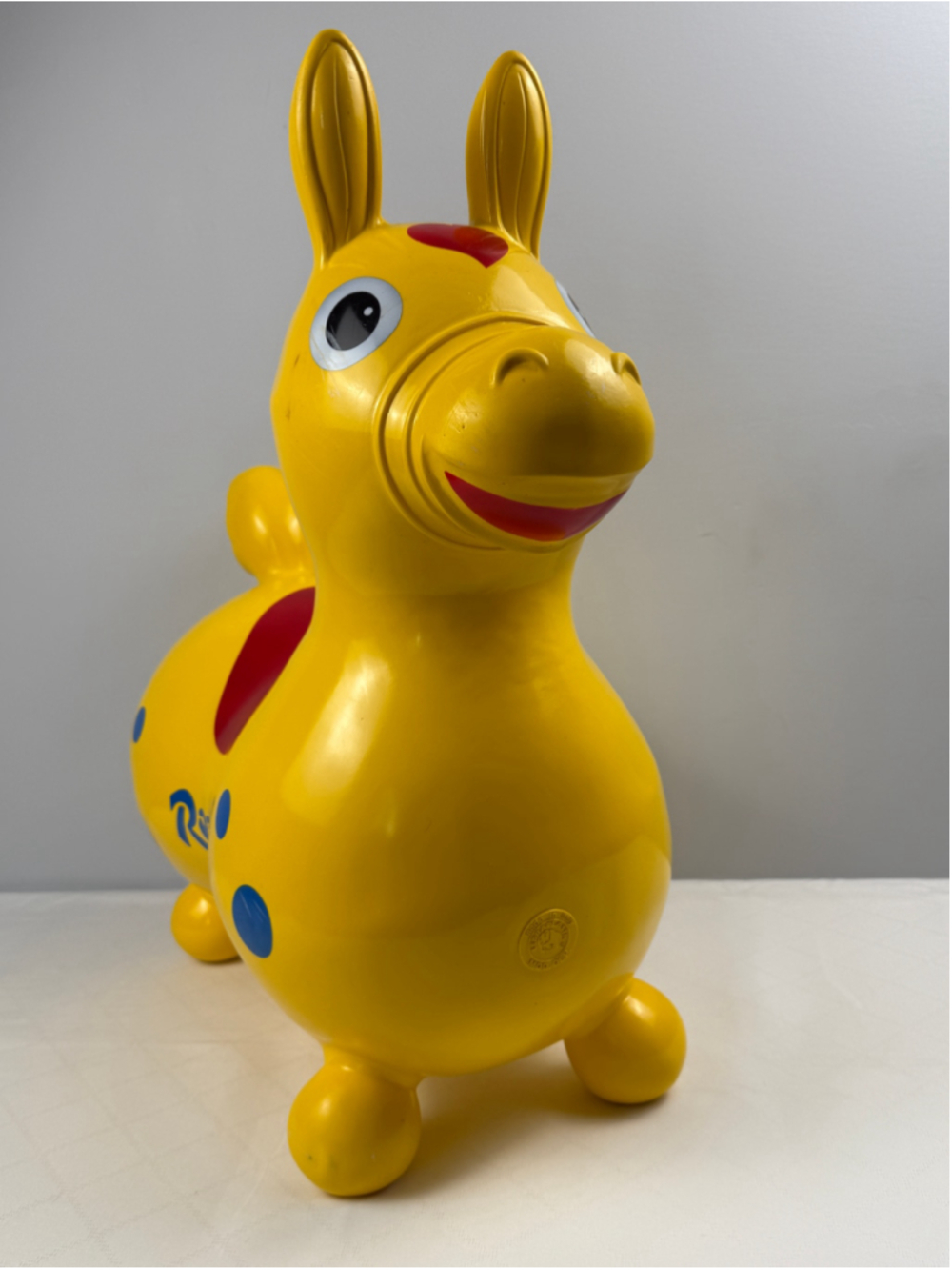 Ledraplastic Rody Yellow Red Blue Bouncing Horse Toy 1984 made in Italy
